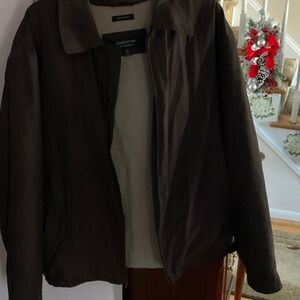 Claiborne Men's Dark Brown Microfiber Jacket